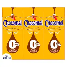 PLUS Chocomel 0% Heerlijk Romig & Rijk 6x200ML aanbieding