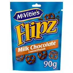PLUS Mcvities Flipz pretzels melkchocolade aanbieding