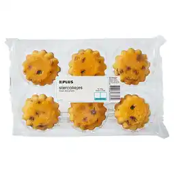 PLUS PLUS Stercakejes Rozijnen 6 stuks aanbieding
