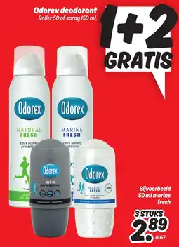 Dekamarkt Odorex deodorant aanbieding