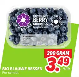 Dekamarkt Bio blauwe bessen aanbieding