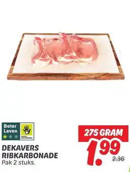 Dekamarkt Dekavers Ribkarbonade aanbieding