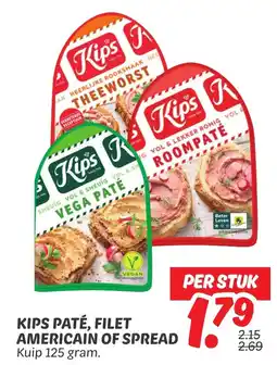 Dekamarkt Kips paté, filet americain of spread aanbieding