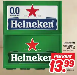 Dekamarkt Heineken Original of 0.0 aanbieding