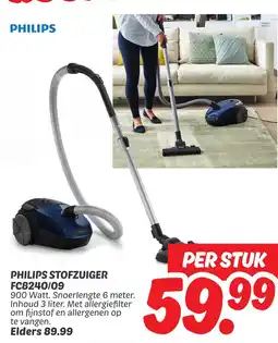 Dekamarkt Philips stofzuiger FC8240/09 aanbieding
