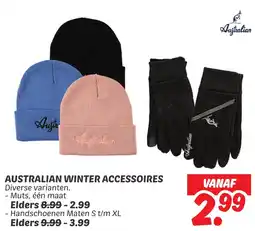 Dekamarkt Australian winter accessoires aanbieding