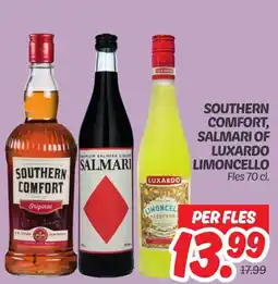 Dekamarkt Southern comfort, salmari of luxardo limoncello aanbieding