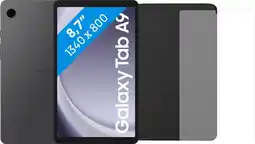 Coolblue Samsung Galaxy Tab A9 8,7 inch 64GB Wifi en 4G Grijs + Beschermpakket aanbieding