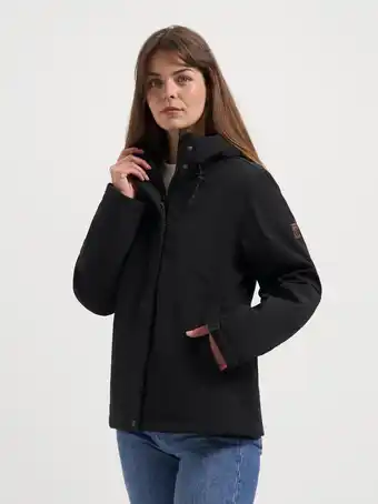 ANWB Travelin' Karina Dames Softshell winterjas Zwart aanbieding