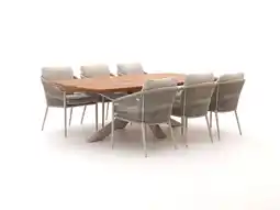 Kees Smit Bellagio Mineo/Induno Deens Ovaal 240cm dining tuinset 7-delig aanbieding