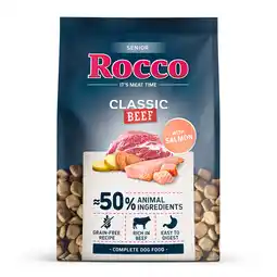 Zooplus Rocco Senior Klassiek Rundvlees met Zalm 5 x 1 kg aanbieding