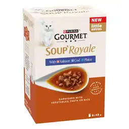 Zooplus Megapack 24x45g Gourmet Soup Royale Visselectie nat kattenvoer aanbieding