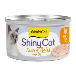 Zooplus 24x70g ShinyCat Jelly Kip GimCat Kattenvoer aanbieding