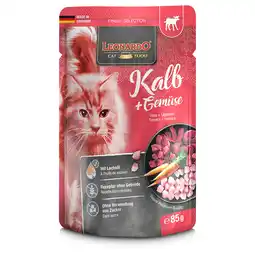 Zooplus 32x85g Finest Selection Zakjes Kalf & Groente Leonardo Kattenvoer aanbieding