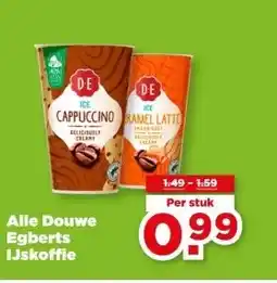 PLUS Alle Douwe Egberts IJskoffie aanbieding