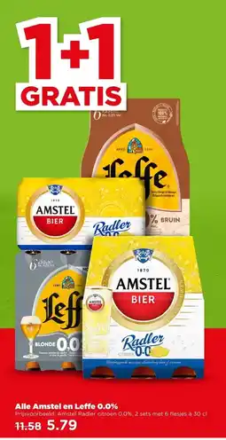 PLUS Alle Amstel en Leffe 0.0% aanbieding