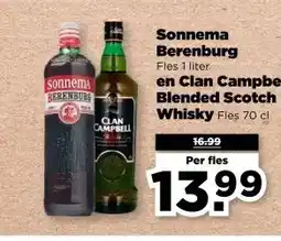 PLUS Sonnema Berenburg en Clan Campbell Blended Scotch Whisky aanbieding