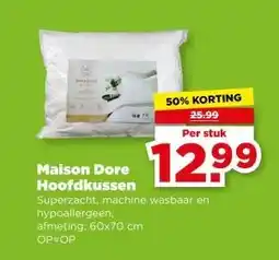 PLUS Maison Dore Hoofdkussen aanbieding