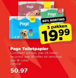 PLUS Page Toiletpapier aanbieding