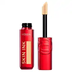 Kruidvat L'Oréal Paris Infaillible Skin Ink 140 2-in-1 Foundation & Concealer aanbieding