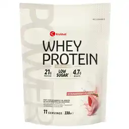 Kruidvat Kruidvat Essential Strawberry Whey Protein aanbieding
