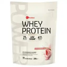 Kruidvat Kruidvat Essential Strawberry Whey Protein aanbieding