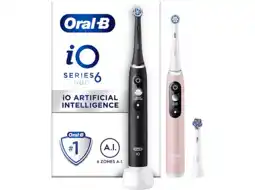 MediaMarkt Oral-b Elektrische Tandenborstel Io6 Duo Zwart/roos Elektrische Zwart En Roos aanbieding