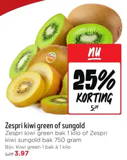 Jumbo Zespri kiwi green of sungold aanbieding