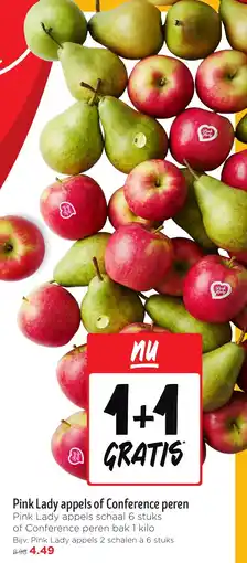 Jumbo Pink Lady appels of Conference peren aanbieding