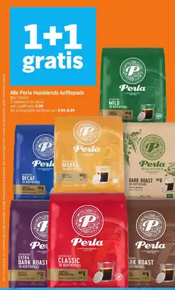 Albert Heijn Alle Perla Huisblends koffiepads aanbieding