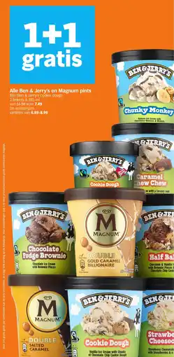 Albert Heijn Alle Ben & Jerry's en Magnum pints aanbieding