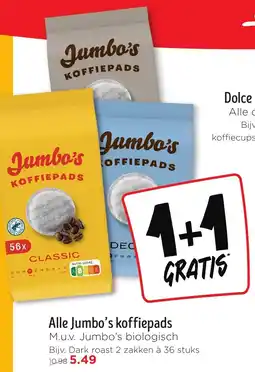 Jumbo Alle Jumbo's Koffiepads aanbieding