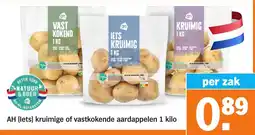 Albert Heijn AH let kruimige of vastkokende aardappelen aanbieding