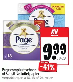 Jumbo Page Compleet Schoon of Sensitive Toiletpapier aanbieding