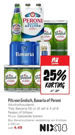 Jumbo Pils van Grolsch, Bavaria of Peroni aanbieding