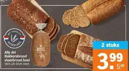 Albert Heijn Alle AH Bakkersbrood vloerbrood heel aanbieding
