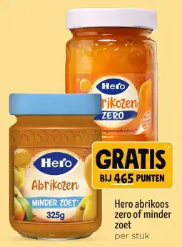Jumbo Hero abrikoos zero of minder zoet aanbieding