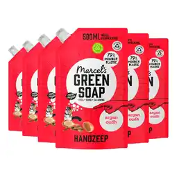 Kruidvat Marcel's Green Soap Argan & Oudh Handzeep Navulling aanbieding