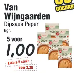 Budget Food Van Wijngaarden Dipsaus Peper aanbieding