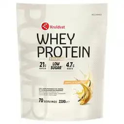 Kruidvat Kruidvat Essential Whey Protein Vanille Proteïnepoeder aanbieding