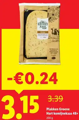 Lidl Plakken Groene Hart komijnekaas 48+ aanbieding