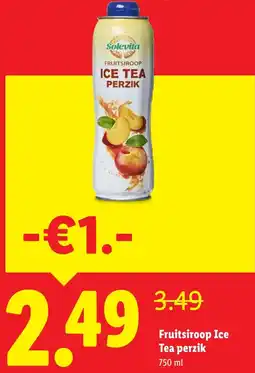 Lidl Fruitsiroop Ice Tea Perzik aanbieding