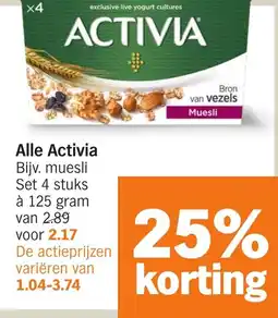 Albert Heijn Alle Activia aanbieding