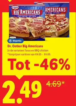 Lidl Dr. Oetker Big Americans aanbieding