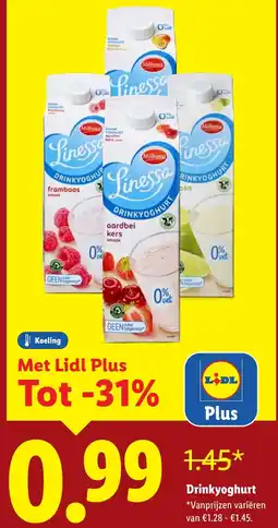 Lidl Drinkyoghurt aanbieding