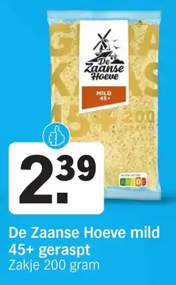 Albert Heijn De Zaanse Hoeve mild 45+ geraspt aanbieding