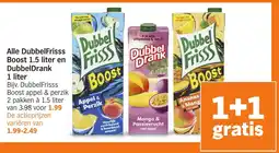 Albert Heijn Alle DubbelFrisss Boost en DubbelDrank aanbieding