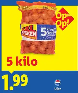Lidl Uien aanbieding