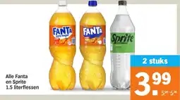Albert Heijn Alle Fanta en Sprite aanbieding