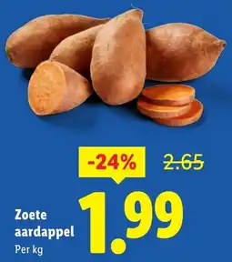 Lidl Zoete Aardappel aanbieding